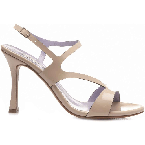 ALBANO SCARPE SANDALO SANDALI CERIMONIA DONNA ALBANO 5061 PELLE BEIGE ORIGINALE PE 2024 Colore Beige,Taglia 38