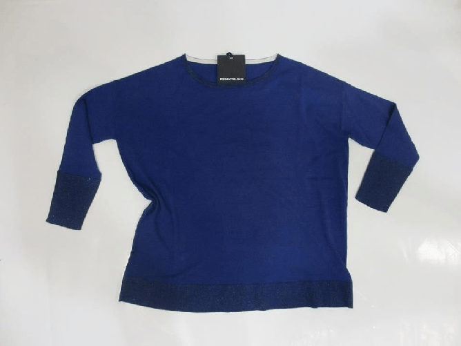 PENNYBLACK MAGLIA MAGLIE DONNA PENNYBLACK OLIVO BLUETTE 03 PE NUOVO Colore Blu,Taglia S