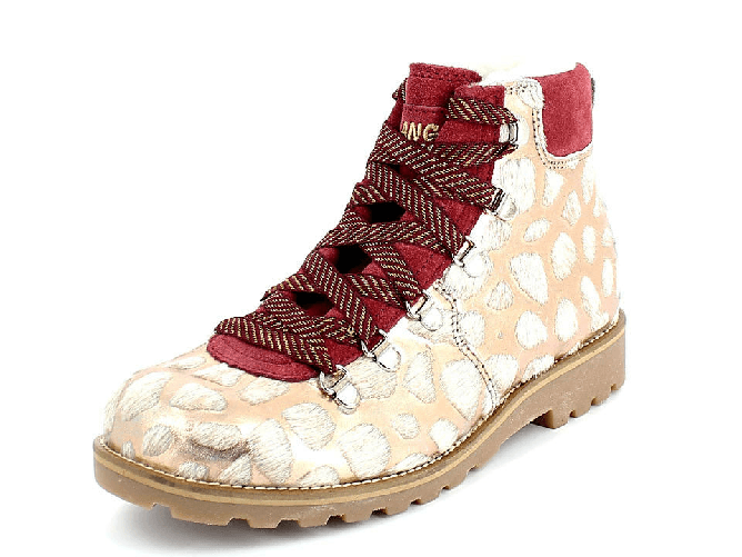 OLANG SCARPE STIVALI SCARPONI DONNA OLANG LIMA 883 RAME PELLE MONTONE NUOVO AI Colore Beige,Taglia 40