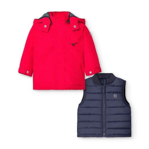 MAYORAL GIUBBINO GILET CAPPOTTO NEONATO MAYORAL 2486 66 ORIGINALE AI 2021 NEW Colore Rosso,Taglia 9 mesi