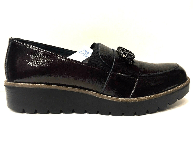 IMAC SCARPE MOCASSINO CASUAL DONNA IMAC ORIGINALE 154266 205660 PELLE A/I 2018/19 NEW Colore BORDEAUX X,Taglia 35