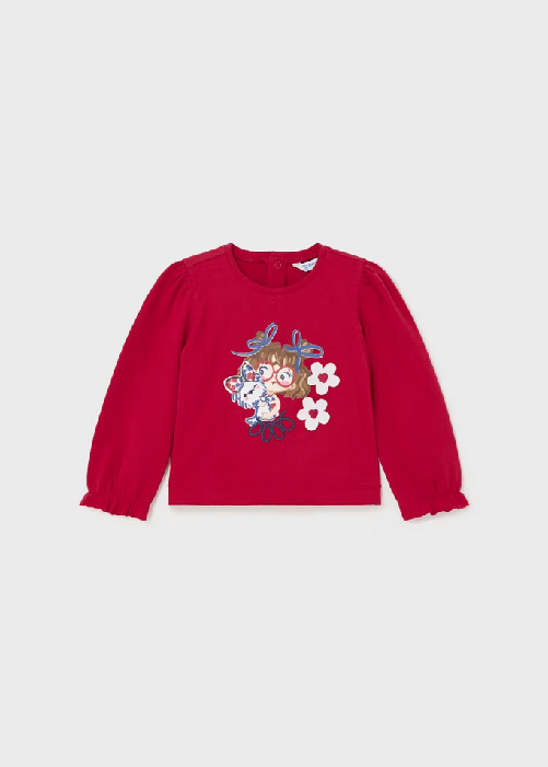 MAYORAL MAGLIA MAGLIE NEONATA MAYORAL 01015 1015 COTONE 40 ROSSO ORIGINALE PE 2024 Colore Rosso,Taglia 24 mesi