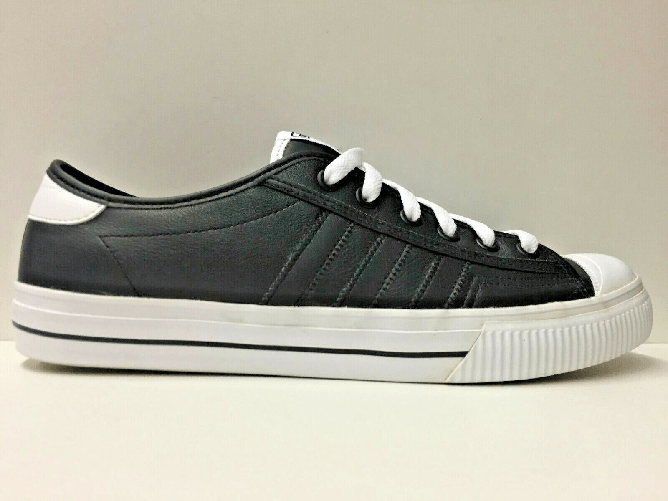 SCARPE SNEAKERS UOMO ADIDAS ORIGINALE ADITENNIS 652026 PELLE PE NUOVO 46 Nero