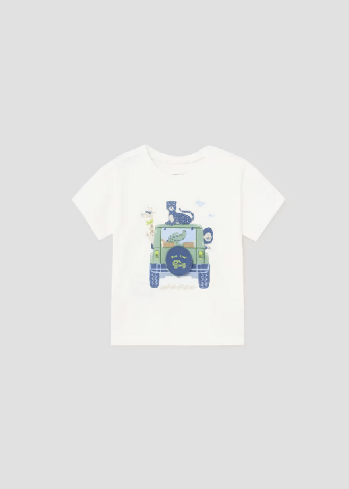 MAYORAL MAGLIA T SHIRT NEONATO MAYORAL 01021 1021 COTONE 15 PANNA ORIGINALE PE 2024 Colore Bianco,Taglia 9 mesi