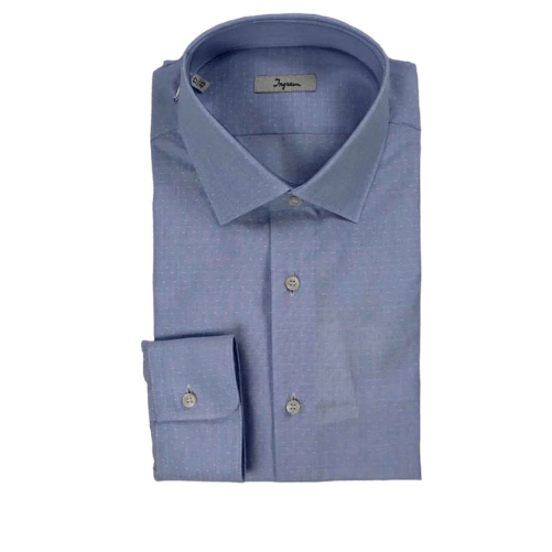 INGRAM CAMICIA CAMICIE UOMO INGRAM 5T069 COTONE 03 CELESTE ORIGINALE PE 2024 Colore Blu,Taglia IT 42