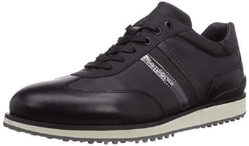 SAMSONITE SCARPE SNEAKERS CASUAL UOMO SAMSONITE SFM102291 1603 PELLE ORIGINALE PE NEW Colore Nero,Taglia 39