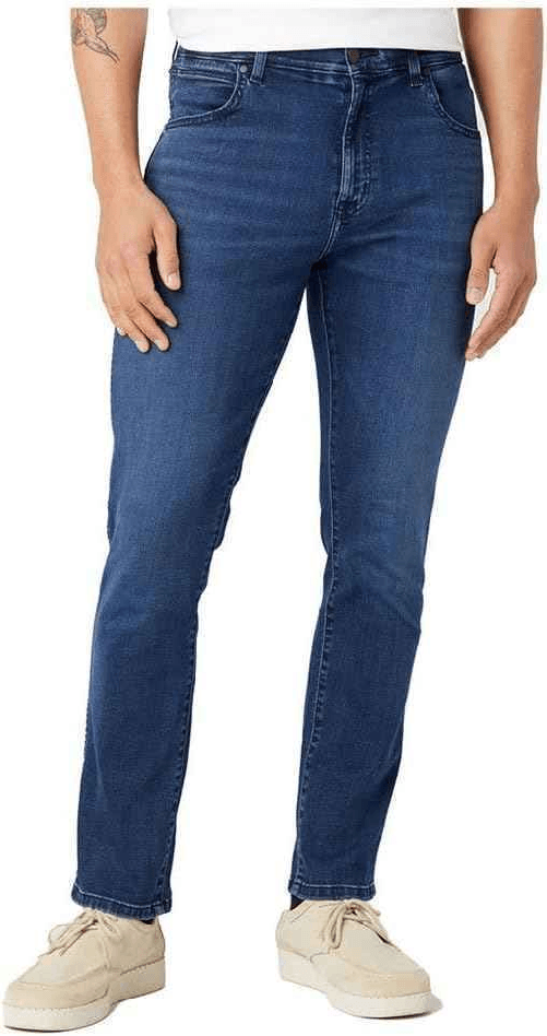 WRANGLER PANTALONE JEANS UOMO WRANGLER LARSTON 812 1123 41 425 COTONE BLU ORIGINAL PE2024 Colore Blu,Taglia US 32 / 32