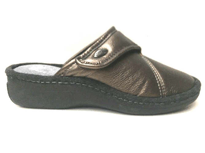 LINA SCARPE CIABATTE CIABATTA PANTOFOLE DONNA LINA ORIGINALE 84675 PELLE PIOMBO AI Colore Grigio,Taglia 37