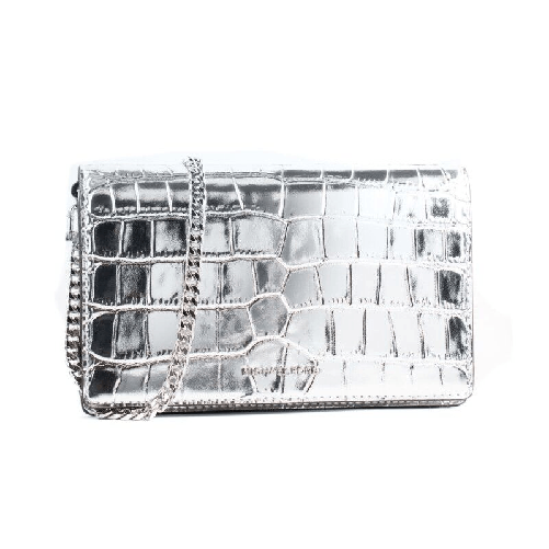 Michael Kors Borsa a Tracolla Michael Kors 32F4SJ6C8K-SILVER Grigio 22 x 14 x 6 cm