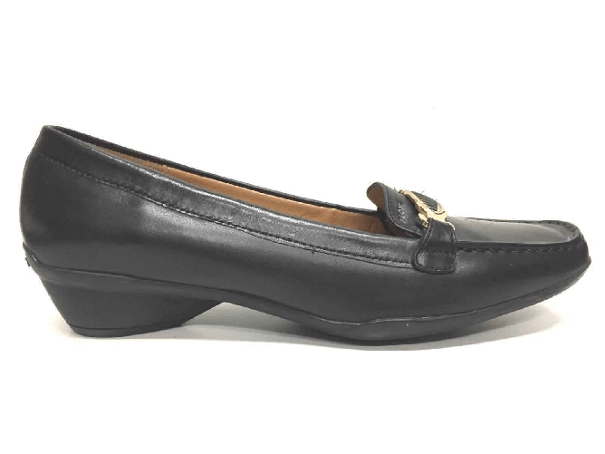 GEOX SCARPE MOCASSINI SANDALO DONNA GEOX ORIGINAL NEWDAILY D6329J PELLE NERO PE NEW Colore Nero,Taglia 39