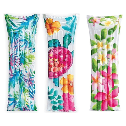 TrAdE Shop Traesio Materassino Ad Aria Gonfiabile Galleggiante Fantasia Florale Tropicale 183x69cm 019961 -