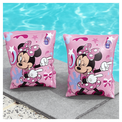 TrAdE Shop Traesio Braccioli Gonfiabili Minnie Valvole Sicurezza Accessori Mare Piscina 23x15cm 019968 -