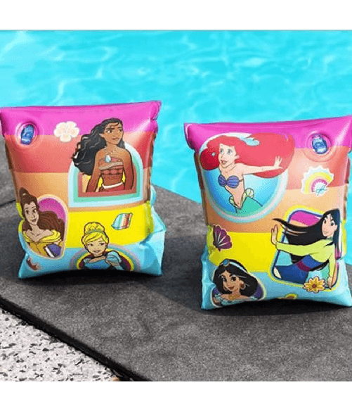 TrAdE Shop Traesio Braccioli Per Il Mare Da Principessa Per Bambine Spiaggia Piscina Nuoto 23x15 Cm -