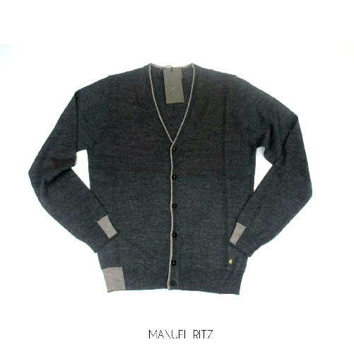 MANUEL RITZ MAGLIA MAGLIE CARDIGAN UOMO MANUEL RITZ 2332M502 97 GRIGIO LANA AI NUOVO Colore Grigio,Taglia XL