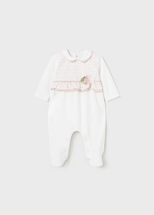 MAYORAL TUTA TUTINA TUTE NEONATA MAYORAL 01705 1705 82 BIANCO ORIGINALE PE 2024 Colore Bianco,Taglia 0 / 1 mesi