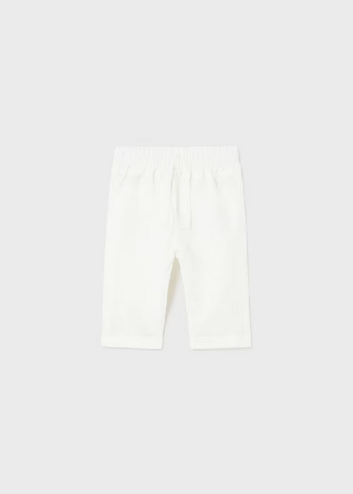 MAYORAL PANTALONE NEONATO MAYORAL 01538 1538 LINO 77 BANCO ORIGINALE PE 2024 Taglia 6 / 9 mesi,Colore Bianco