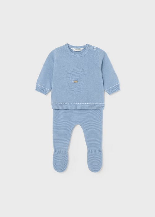 MAYORAL COMPLETO MAGLIA GHETTINA NEONATO MAYORAL 01535 1535 21 ORIGINALE PE 2024 Colore Blu,Taglia 0 / 1 mesi