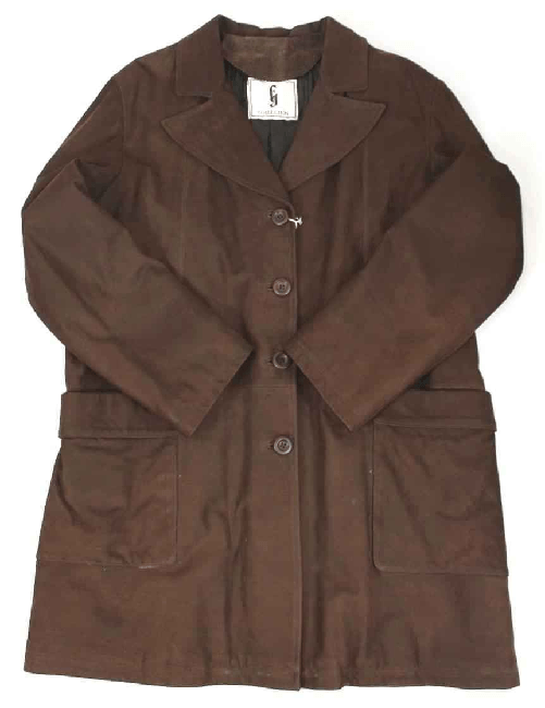 EFFEGI CAPPOTTO CAPPOTTI GIACCA DONNA EFFEGI 62564 897 522 PELLE MORO ORIGINALE AI NEW Colore Marrone,Taglia IT 46
