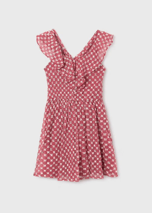MAYORAL ABITO VESTITO ABITO RAGAZZA MAYORAL 06960 6960 COTONE 50 ROSSO ORIGINALE PE 2024 Colore Rosso,Taglia 16 anni