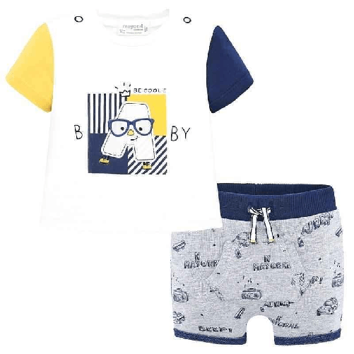 MAYORAL COMPLETO MAYORAL NEONATO T SHIRT PANTALONCINO 01276065 ORIGINALE PE 2020 NEW Colore Blu,Taglia 6 / 9 mesi