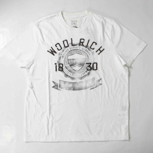 MAGLIA T SHIRT UOMO WOOLRICH GETTYSBURG WOTEE0866 800 COTONE ORIGINALE PE XXL Bianco