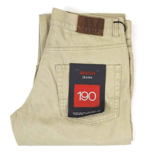 MASH PANTALONE PANTALONI UOMO MASH CASPER M20E 0190 022 COTONE ORIGINALE PE Colore Beige,Taglia US 30