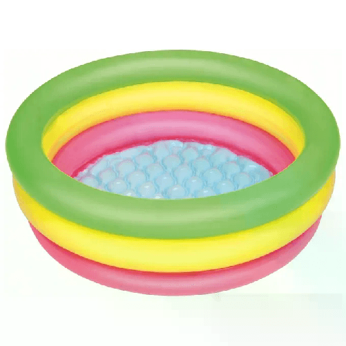 Bestway Piscina Gonfiabile per Bambini 3 Anelli Imbottiti 70x24 cm +2 Anni Giardino 51128 Bestway 51128 piscina per bambini