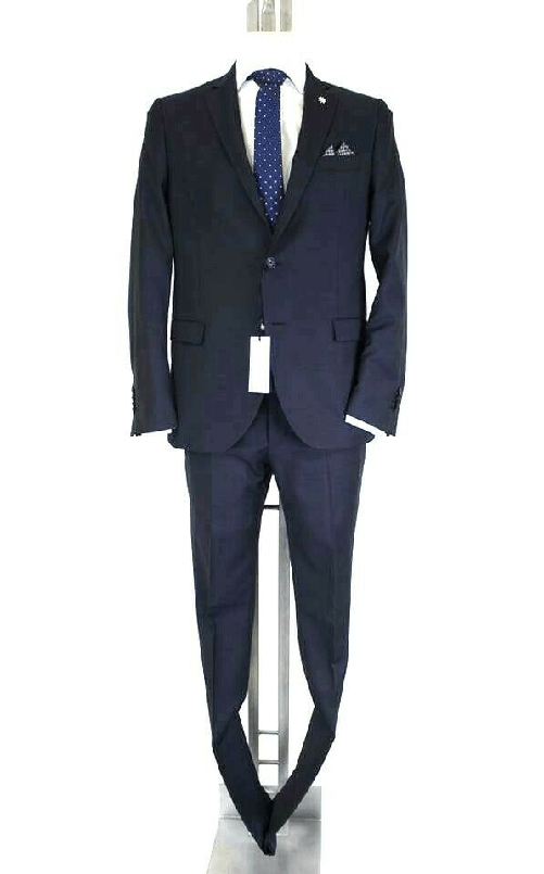 ABITO VESTITO CERIMONIA UOMO MANUEL RITZ ORIGINALE 2630A3888 193046 BLU PE IT 54 Blu