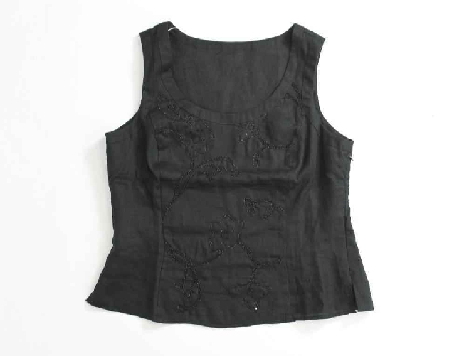 MARELLA MAGLIA TOP CANOTTA DONNA MARELLA ALGERI 49710181 LINO 050 ORIGINALE PE Colore Nero,Taglia L