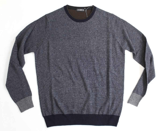FERRANTE MAGLIA MAGLIONE MAGLIE DONNA FERRANTE 44U34105 LANA 176 BLU GRIGIO AI 2021 Colore Blu,Taglia IT 48
