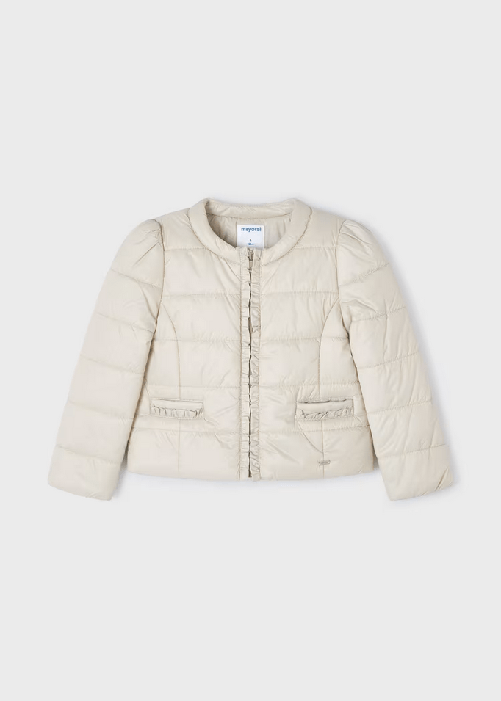 MAYORAL GIUBBINO PIUMINO GIACCA BIMBA MAYORAL 03478 3478 COTONE 53 BEIGE ORIGINAL PE2024 Colore Beige,Taglia 9 anni