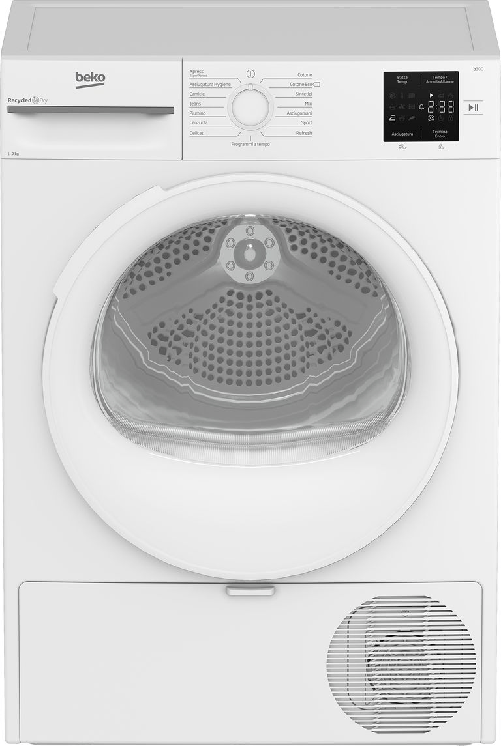 Beko ambmts372w: asciugatrice 7kg slim, a++