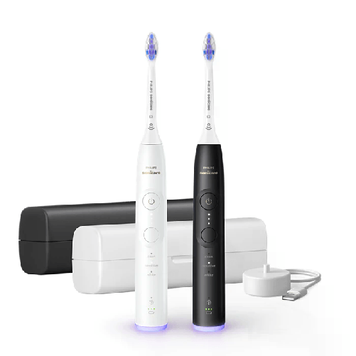 PHILIPS PED Spazzolino Da Denti Elettrico Con Hx7419/01 Sonicare 6500 Kit 2Pcs