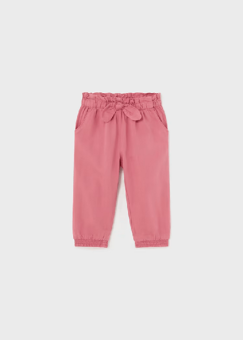PANTALONE PANTALONI NEONATA MAYORAL 01545 1545 COTONE 27 ROSA ORIGINALE PE 2024 9 mesi Rosa