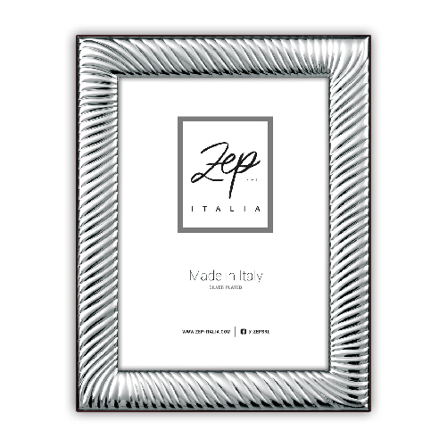 Zep s.r.l. CORNICE IN SILVER PLATED VOLTERRA 15x20 - MADE IN ITALY - B18168