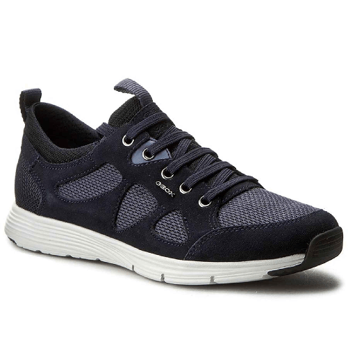 GEOX SCARPE SNEAKERS UOMO GEOX SNAPISH U722DB 01422 PELLE BLU C4002 ORIGINALE PE NEW Colore Blu,Taglia 39