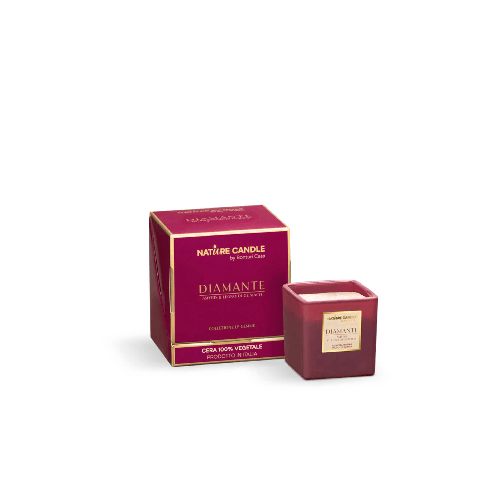 Nature Candle NATURE CANDLE LINEA LE GEMME - CANDELA 90g DIAMANTE - AMYRIS E LEGNO DI GUAIACO