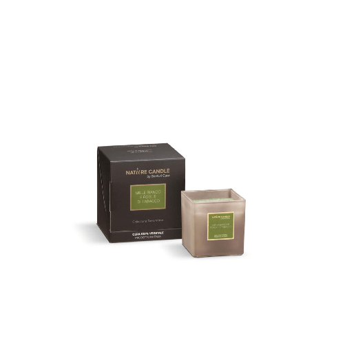 Nature Candle NATURE CANDLE LINEA TERRA MATER - CANDELA 210g - MIELE BIANCO E FOGLIE DI TABACCO