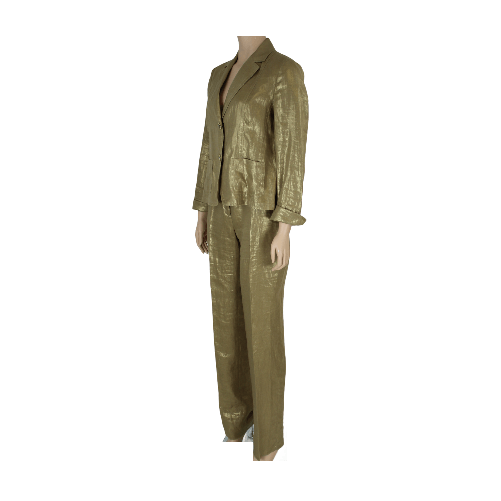 DIANA GALLESI TAILLEUR ABITO VESTITO DONNA DIANA GALLESI CC EXOTIC R487R02212 08 ORO NUOVO PE Colore Oro,Taglia IT 44