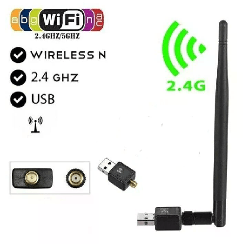 SHUN JIU BOY Mini Adattatore USB PC WiFi 300Mbps - Chiavetta Wireless N 2,4GHz Antenna 2dBi