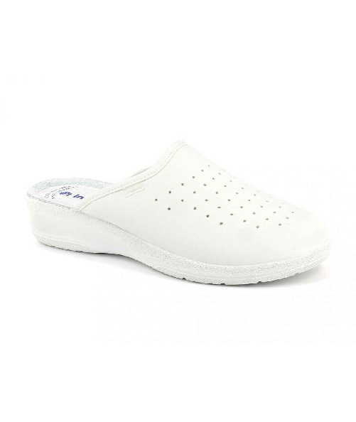 INBLU SCARPE CIABATTE DONNA INBLU 50000033 5033 ECO PELLE BIANCO ORIGINALE PE 2021 Taglia 38,Colore Bianco
