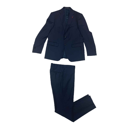 LEBOLE COMPLETO ABITO GIACCA PANTALONE UOMO LEBOLE 803110 LANA 0004 BLU ORIGINALE AI Colore Blu,Taglia IT 48