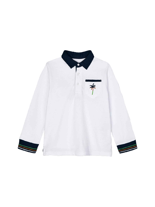 MAYORAL MAGLIA T SHIRT POLO MAGLIE BAMBINO MAYORAL 3115 COTONE 84 ORIGINALE PE 2021 Colore Bianco,Taglia 7 anni