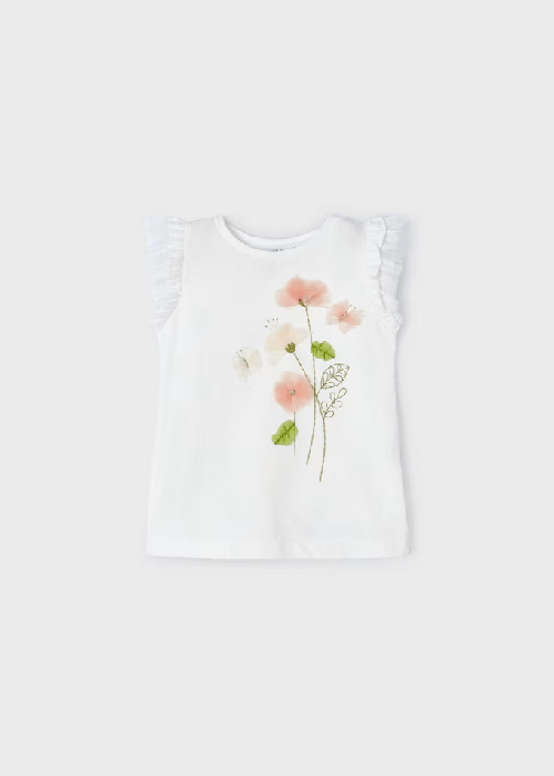 MAYORAL MAGLIA T SHIRT MAGLIE BIMBA MAYORAL 03079 3079 COTONE 50 BIANCO ORIGINAL PE 2024 Colore Bianco,Taglia 6 anni