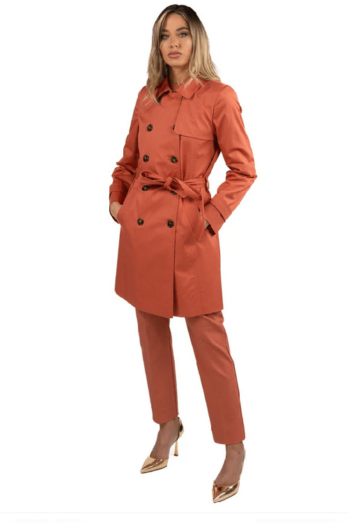 EMME MARELLA CAPPOTTO TRENCH DONNA EMME MARELLA FARNETO 25150211212 001 ORIGINALE PE 2025 Colore Marrone,Taglia IT 40
