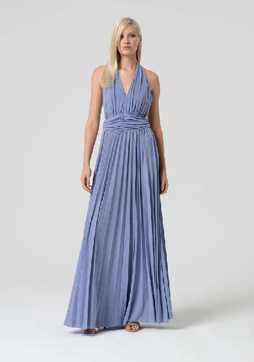 FRACOMINA VESTITO ABITO LUNGO DONNA FRACOMINA FQ25SD3010W799Q7 VIOLA ORIGINALE PE 2025 Colore Viola,Taglia M