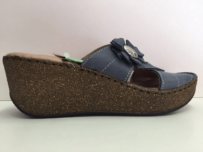 FLORANCE SCARPE SANDALI DONNA FLORANCE ORIGINALE PELLE 229601 P/E 2016 ZEPPA NEW Colore JEANS BLUE,Taglia 37