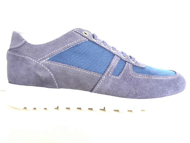 FRANKIE MODEL SCARPE SNEAKERS UOMO FRANKIE MODEL 110 PELLE BLU JEANS ORIGINALE PE NEW Taglia 41,Colore Blu