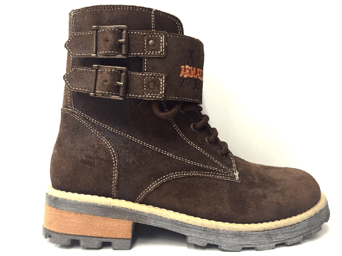 ARMATA DI MARE SCARPE ANFIBIO SCARPONE BAMBINO ARMATA DI MARE ORIGINAL 75448 PELLE AI NEW Colore Marrone,Taglia 38