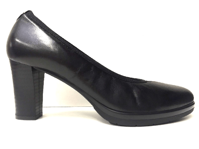 VERNISSAGE SCARPE DECOLTE' TACCO DONNA VERNISSAGE ORIGINALE 7073 PELLE SHOES A/I NEW Colore Nero,Taglia 40